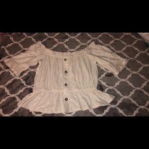 Cream blouse